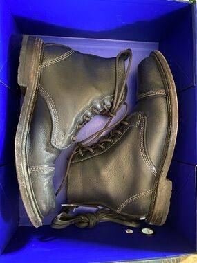 Allen Edmonds Normandy Black Kudu Leather boots